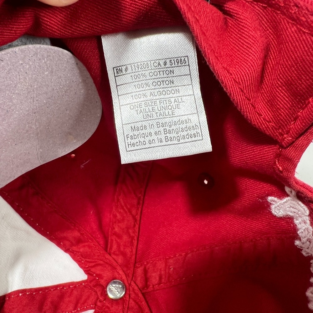 Adidas Womens Louisville Cardinals Red & White‎ with Rhinestones Hat Cap NWOT - Picture 8 of 8